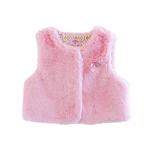 两色可选ILOVEJ童装女童冬季仿貂毛皮草马甲背心公主外套/JWWOU04