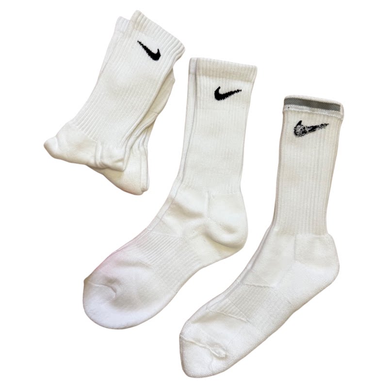 BUFF耐克NIKE球员版足球棉毛巾底黑白训练中筒袜SX4700-101-001