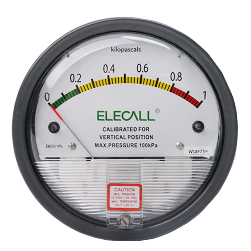 伊莱科EM2000微压差表空气洁净室养殖净化车间风压计真空负压力表