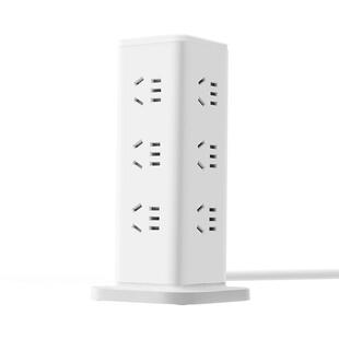 公牛立式桌面插座面板多孔位塔式排插线板多功能魔方插排12多插位