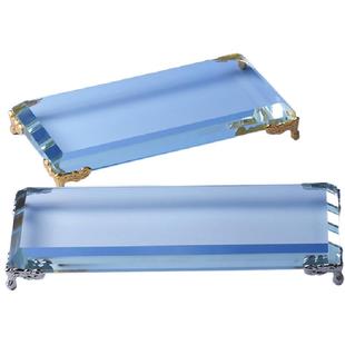 水晶玻璃底座禅意手办底首饰化妆品瓷器古玩工艺品装饰展示架摆件