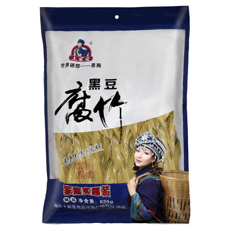 土家爱大包装黑豆腐竹非转基因