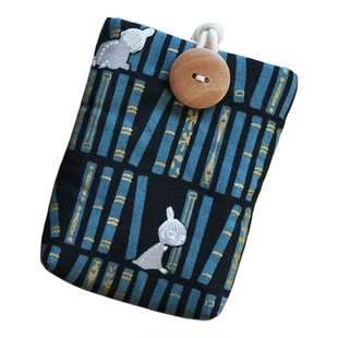 手工Apple苹果17magsafe磁吸充电宝保护套布艺收纳袋夹棉防尘包