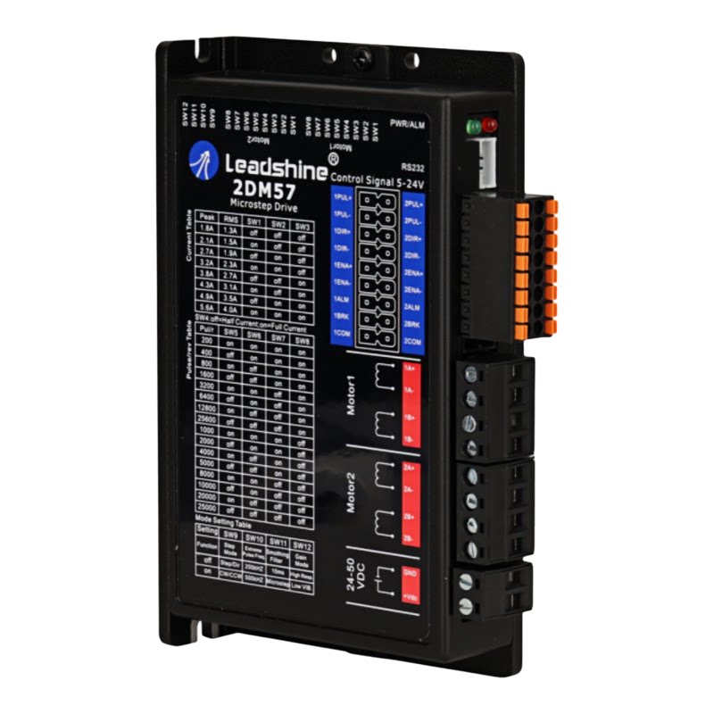 雷赛智能脉冲型一拖二型驱动器2DM57/2DM86C/2DM57C-IO/2DM86C-IO