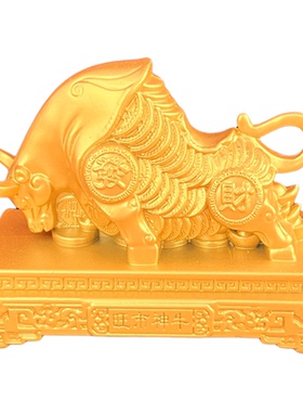 新中式合金牛摆件镇宅招财吉祥