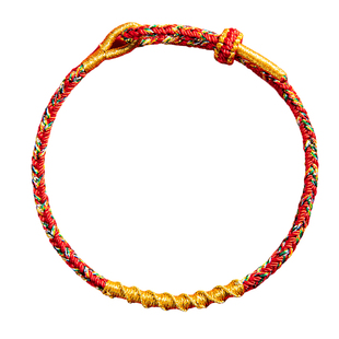 普陀山2026年犯太符手链男女款马年本命年护身符手工编织红绳手链