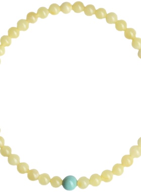 蜜蜡手串女超细迷你原矿百搭饰品