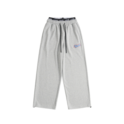 ROCKYROAD童装美式复古刺绣束脚宽松卫裤潮阔腿休闲裤品牌l腰头