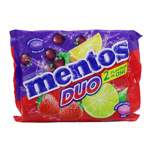 泰国进口MENTOS曼妥思糖果270g袋装可乐薄荷双重水果味办公室零食