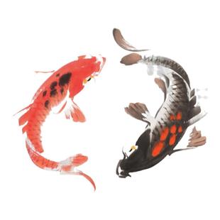 中式玄关装饰画挂画纯手绘国画十二风水鱼锦绣前程字画邵磊00267