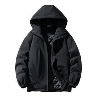 @港仔文艺男 工装棉服男冬季冲锋外套男生秋冬厚夹克夹棉加厚棉衣