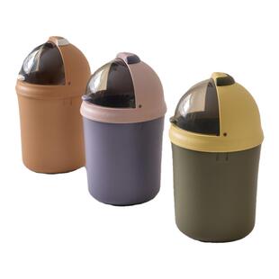 撞色翻盖大号卫生桶带盖垃圾桶可爱有盖厕所卫生间家用防臭纸篓子