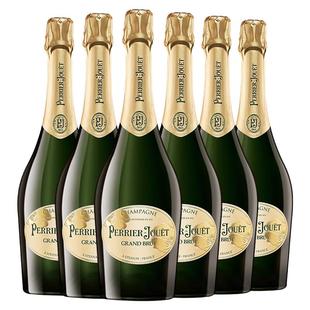 巴黎之花PerrierJouet法国特级干型香槟产区葡萄酒750ml/6支送礼