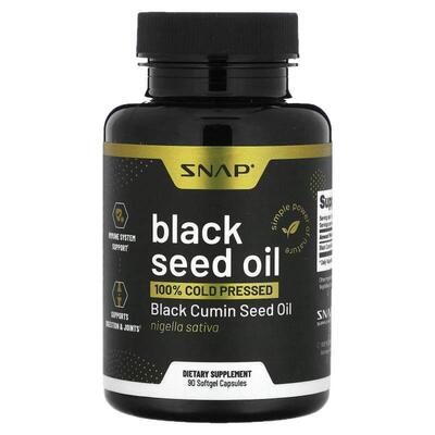 Snap Supplements,黑籽油，500 毫克，90 粒软胶囊