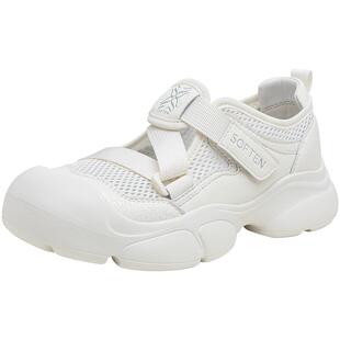 百思图夏季商场新款轻便网面透气小白鞋休闲鞋女鞋D3212BM5