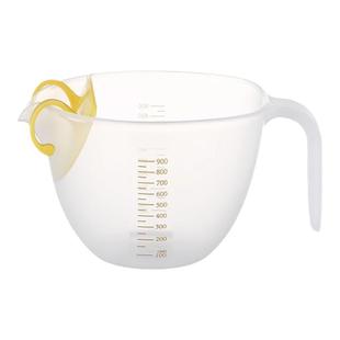 大容量食品级蛋液过滤量杯带刻度1000ml带过滤网烘焙打蛋杯淘米杯