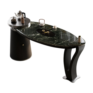 2026新款高端大理石茶桌椅组合烧水壶一体现代简约轻奢高级感茶台