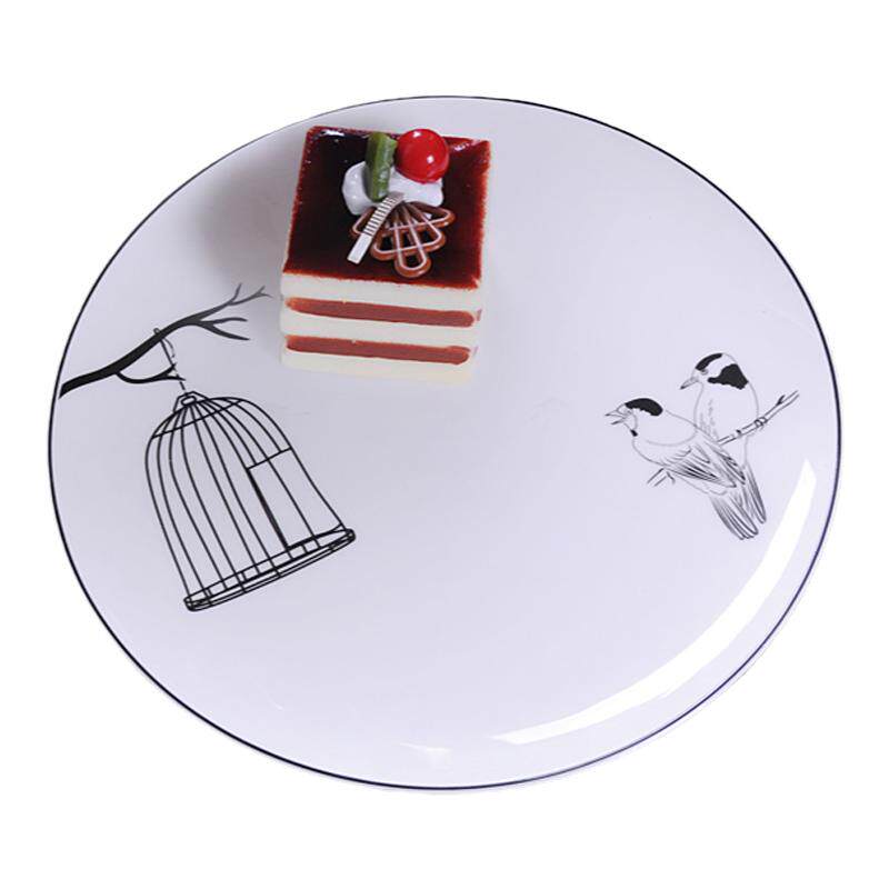 后海碗碟套装家用北欧网红ins陶瓷餐具套装碗碟现代简约中国风4人