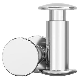 304不锈钢平头对敲子母铆钉公母对铆扁圆头半空心书相册卡紧打钉