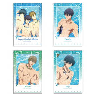 星河动漫Free！男子游泳部七濑遥橘真琴桐岛郁弥泳池系列相纸周边