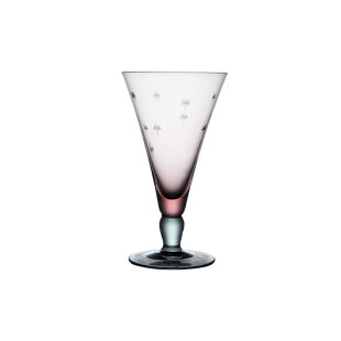 {六宫粉黛杯 风吹起过往}中古玻璃杯星星高脚酒杯 香槟杯饮料杯子