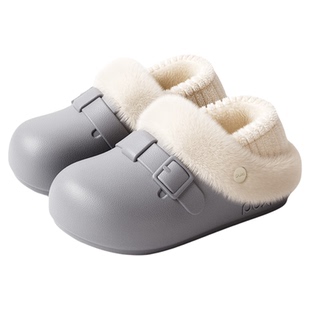 朴西新款男士医用包跟博肯棉拖鞋冬防滑防水保暖可外穿情侣棉拖女