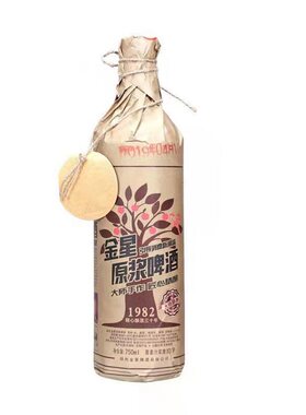 麦汁浓度10P金星原浆啤酒750ml