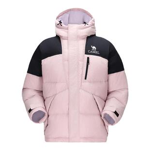 骆驼女装加厚羽绒服冬季2025户外防水防风保暖连帽面包羽绒外套