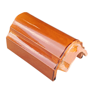 陶瓷三星脊瓦古建祠堂屋面琉璃瓦配件中式围墙盖顶配件脊瓦