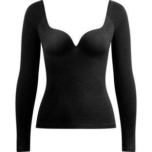 VNA/芬斯狄娜保暖内衣女罩杯一体带胸垫吸湿发热免穿文胸打底衣