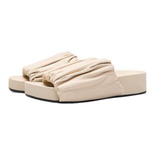 JIL SANDER 潮流都市女士羊皮云朵休闲拖鞋银泰百货精品 301596
