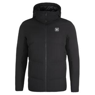 KELME卡尔美羽绒服男秋冬新款保暖连帽短款黑色鸭绒运动外套女