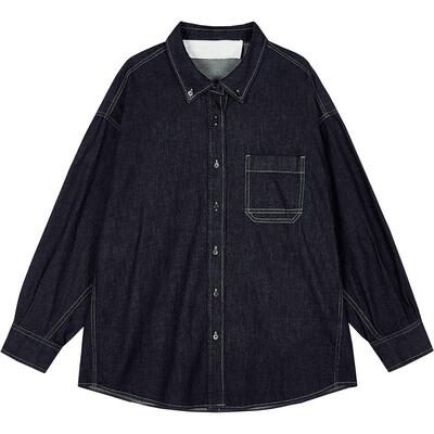 LESS联名进口面料牛仔衬衫