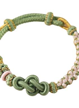 初岚手工编织手绳可穿珠