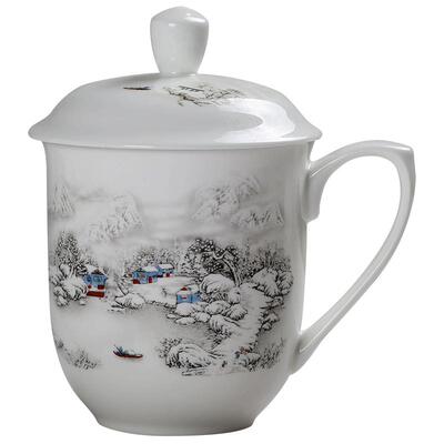 景德镇陶瓷茶杯大号瓷器850ml