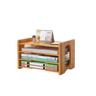 分层文件收纳盒文档架办公室用品大全a4分类横向收纳框栏资料架档案夹文具摆放文件柜加厚立式桌面整理置物架