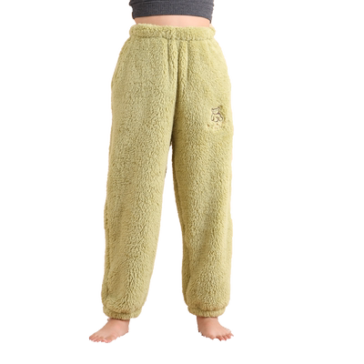 猫人儿童珊瑚绒睡裤秋冬季