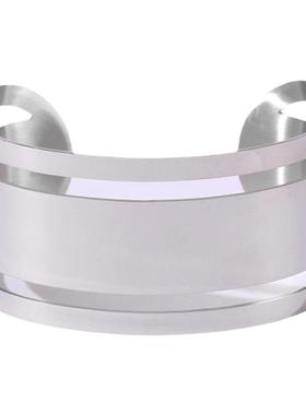 简约辣妹可调节银色臂环