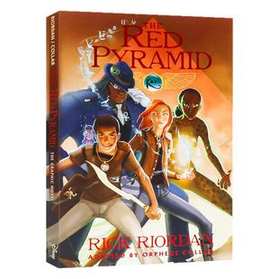 埃及守护神系列漫画1凯恩与邪神之塔英文原版 The Kane Chronicles Book1 The Red Pyramid  The Graphic Novel 全彩章节桥梁小说