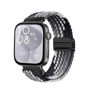 适用华为Watch FIT3手FIT4 pro表带fit2新款编织磁吸腕表fit尼龙回环new智能运动三代手环男女新款链替换腕带