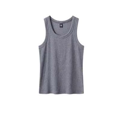 美式健身背心男街头400g重磅纯棉螺纹紧身高弹运动打底坎肩gymog