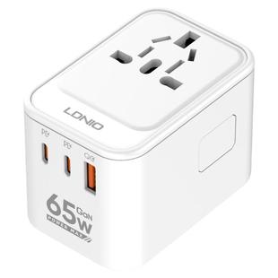 通用旅行转换插头65W氮化镓快充电头英标欧标国际万能转换器插座