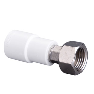 联塑pvc活接直接弯头4分20内丝活接直通自来水管接头25给水管配件