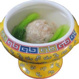 扬州特产五亭桥狮子头4只装手工大斩肉熟食肉圆四喜丸子可红烧