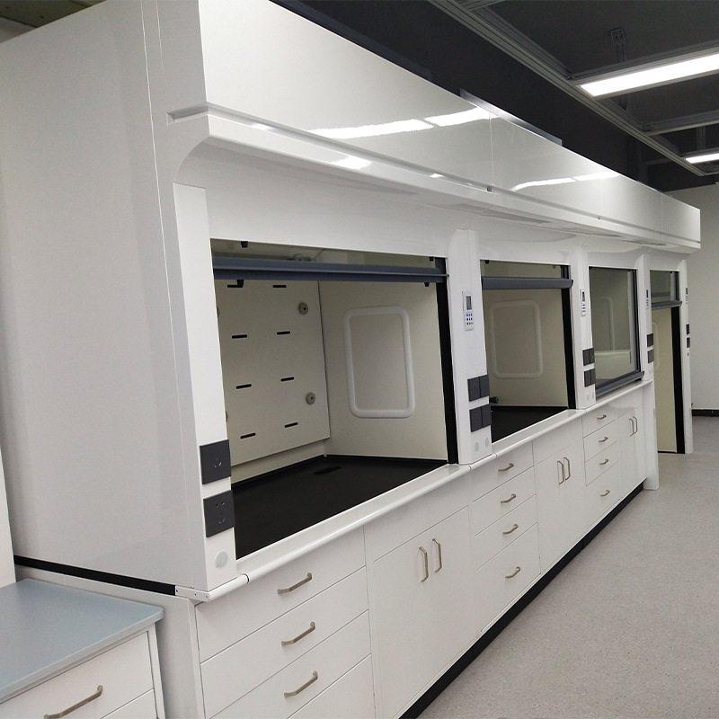 实验室全钢通风柜 化学试验室排气排风通风橱 落地步入式PP通风柜