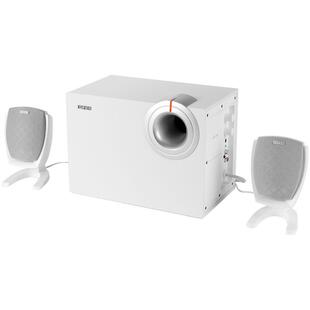漫步者电脑音响家用台式音箱2.1木质超重低音炮有线桌面影响喇叭