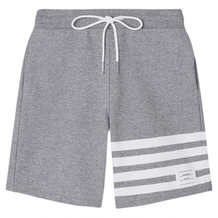 [3期免息][早秋新品]THOM BROWNE 童装棉质四条纹短款运动裤