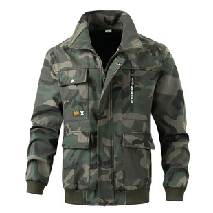 工作服男装冬装厚款套装外套劳保服加厚上衣防水汽修防寒服加绒