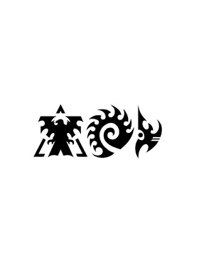 镂空车贴星际争霸人族虫族TLP