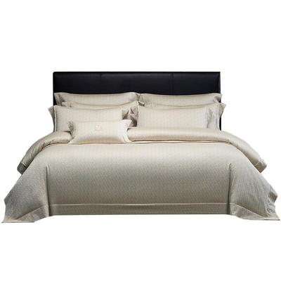 MINE/寐100长绒棉色织提花四件套